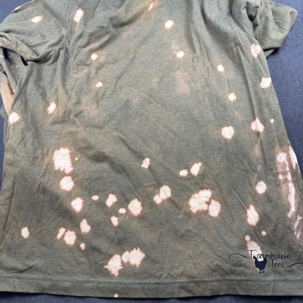 Hello Fall Bleached T Shirt Women's XL Bella Canvas Graphic Tee Autumn Vibes - Picture 8 of 9
